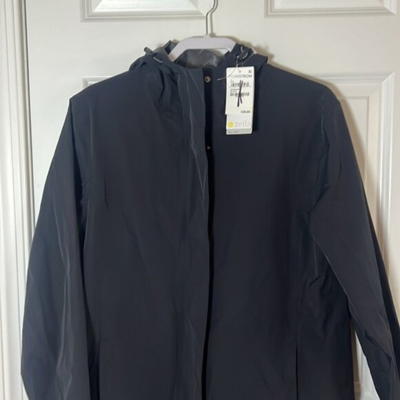 NWT Zella Journey Water Resistant Raincoat Size Small - Picture 2 of 10